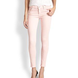 7 For All Mankind Ankle Skinny Jeans in Light Pink